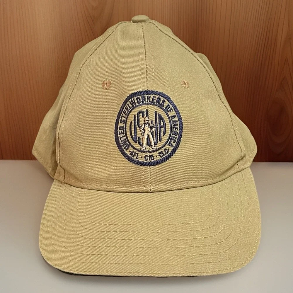 Vintage United Steel Workers of America Hat Cap USWA Made In USA Snapback VTG